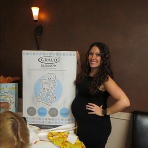 Black maternity dress